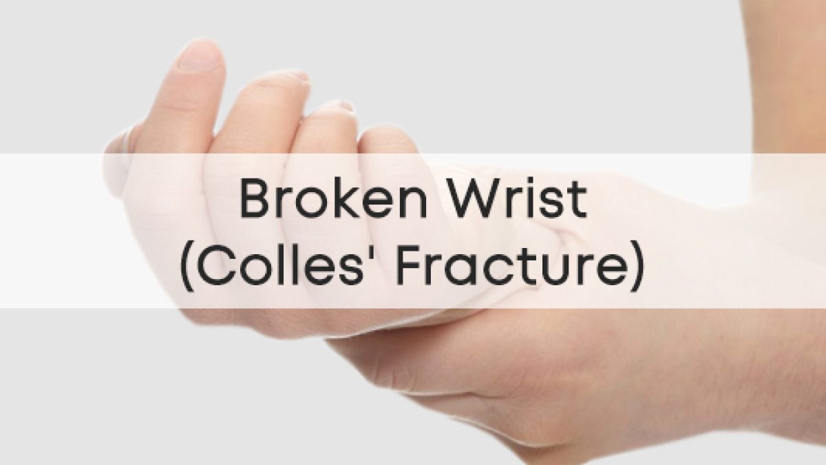 colles fracture splint